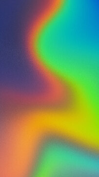 Abstract grainy frosted glass background with vertical blurred colorful chromatic rainbow gradient waves tailored for premium mobile app wallpaper and digital stories.