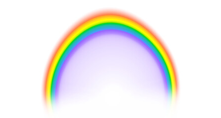 Fototapeta premium Bright rainbow arc overlay transparent background png