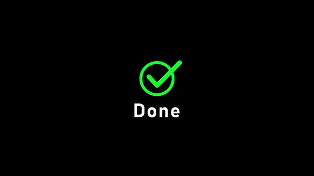 Done icon with a bold check mark inside a circular outline and clear &ldquo;Payment Confirmed&rdquo; text, representing successful transactions, payment verification