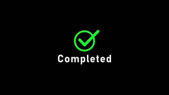 Completed icon with a bold check mark inside a circular outline and clear &ldquo;Payment Confirmed&rdquo; text, representing successful transactions, payment verification