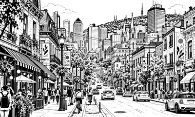 Obraz premium Montreal_comic_wallpaper