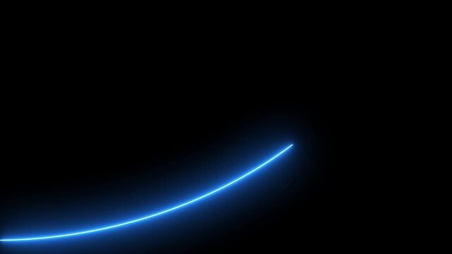 2028 futuristic blue growth curve animation 4k, Abstract pink laser growth chart with 2028 text animation black background.