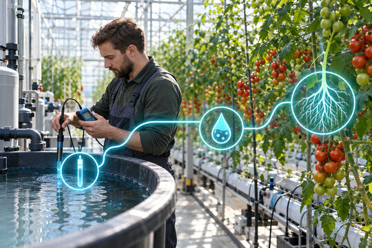 Testing greenhouse tomato nutrient solution