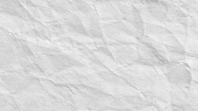 White crumpled paper texture wrinkled crinkled grunge background