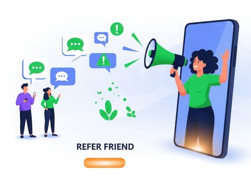 Refer friend social media campaign digital marketing strategy for customer acquisition and referral programs