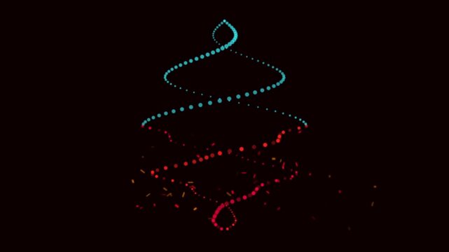A dramatic visualization of diseases viruses and disorders depicting a mutating DNA double helix. The upper strand glows healthy cyan while the lower half flickers corrupted red with broken gene