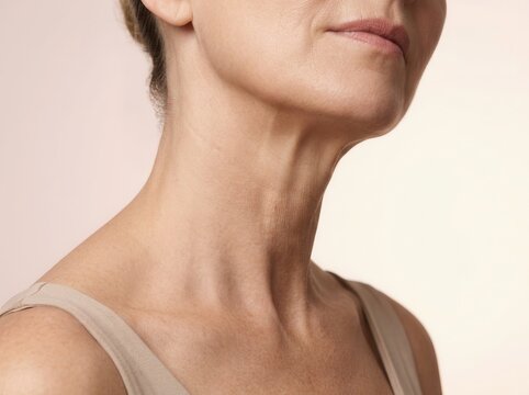 cords on the neck