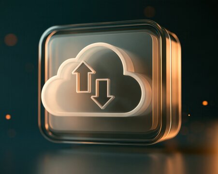 icon for cloud storage and data sharing
