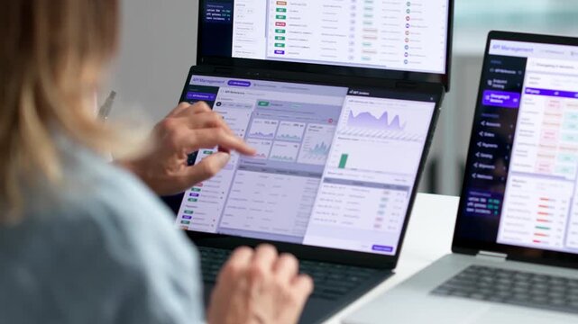 Experienced Female Software Developer Manages API Gateway