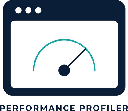 Performance Profiler Icon, Digital Gauge Illustration, Software Development Concept
