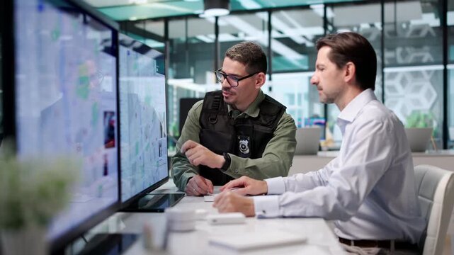 Law Enforcement Analysts Study Crime Patterns