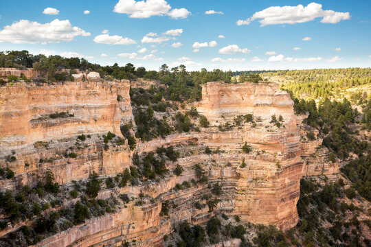 View of the Grand Canyon from the top of Angels Window, Arizona