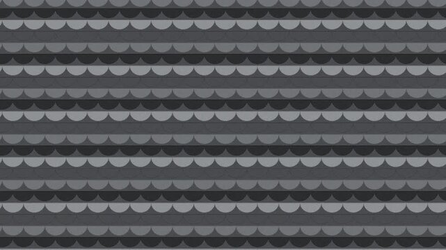 Seamless loop monochrome grey fish scale pattern background