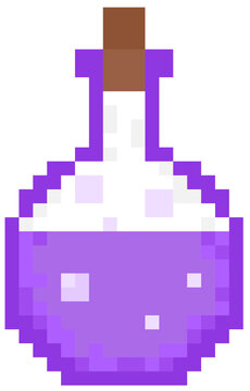 Purple Magic Potion Pixel Art