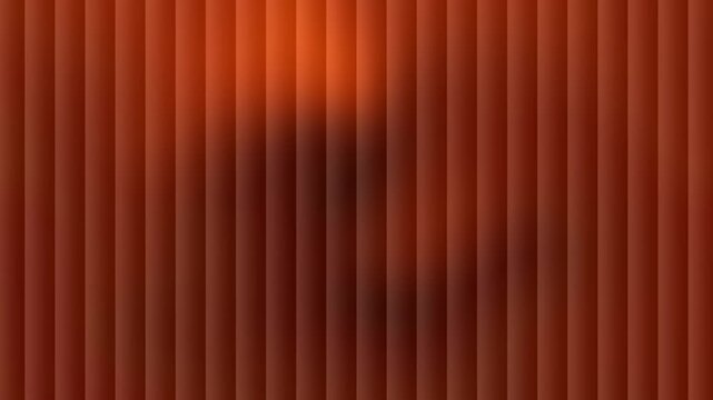 Abstract background featuring orange gradient light motion behind vertical ribbed panel texture