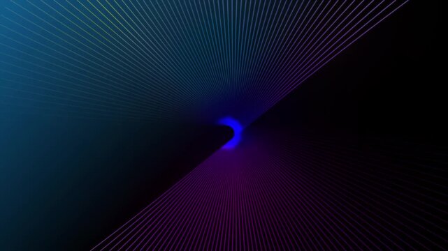 Swirling lines animation curves across cosmic starfield space. Celestial travel acceleration guides swirling lines. Interstellar space depth shapes swirling lines.