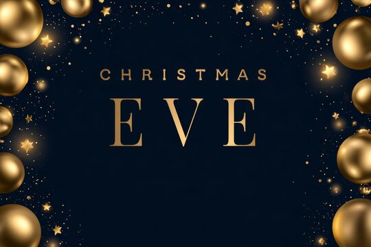 Christmas Eve celebration with decorations and a festive atmosphere