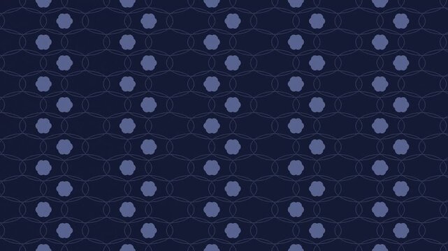 Seamless soft navy tone-on-tone damask pattern background loop