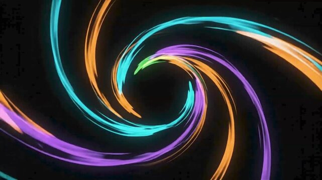 Multicolor Synchronized Energy Cascade Dynamic Motion Background