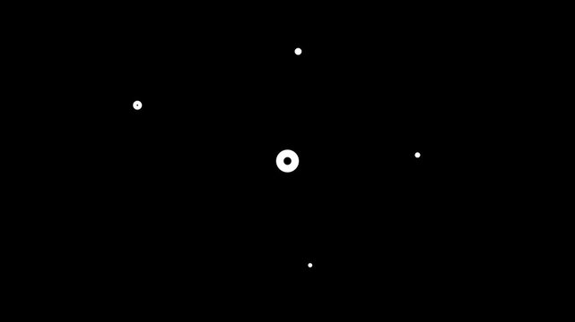 Looping circle burst animation with single to triple rings on transparent, 4k firework circle burst effect with shiny glowing lines, blast on black screen background for video assets.