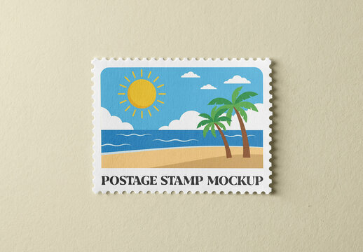 Postage Stamp Mockup