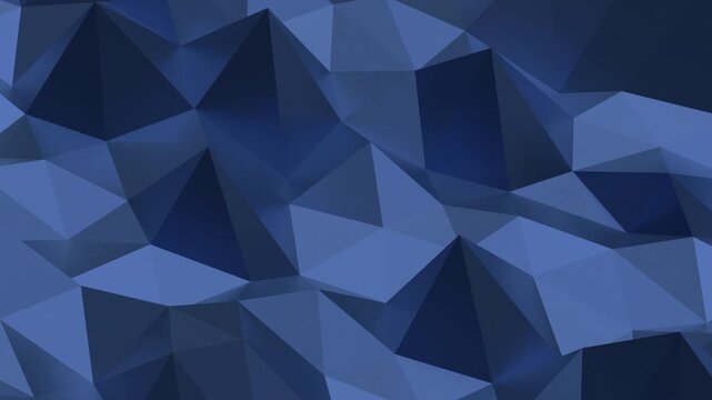Deep blue polygonal digital background modern business presentation