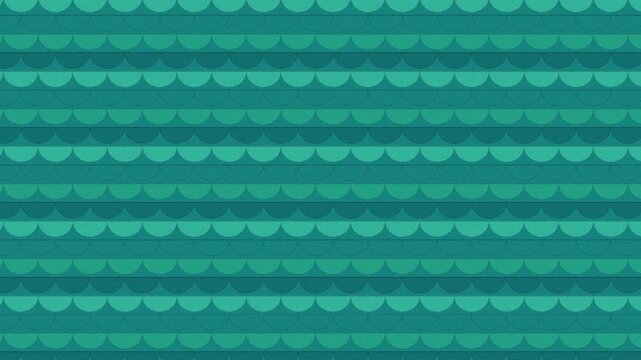 Soft teal emerald fish scale pattern background seamless loop