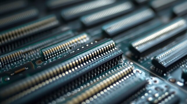 programming Description Close-up view of circuit boards reveals