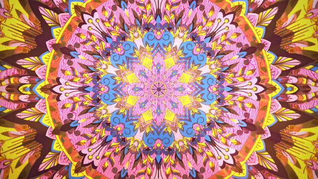 Pastel floral mandala burst for sacred geometry, meditation, chakra balance, spiritual harmony, psychedelic ornament, decorative symmetry and radiant abstract design for visual storytelling