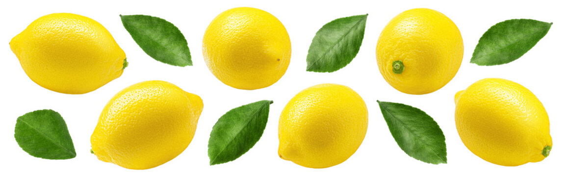 lemon, isolated, full depth of field
