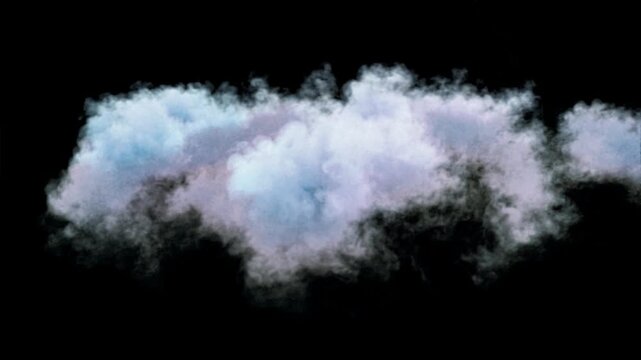 Beautiful digital white cloud floating