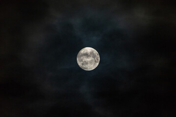 full moon in the night sky © CherniView