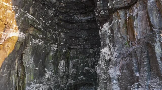 Dark Sea Gully Below the Cliffs of Moher