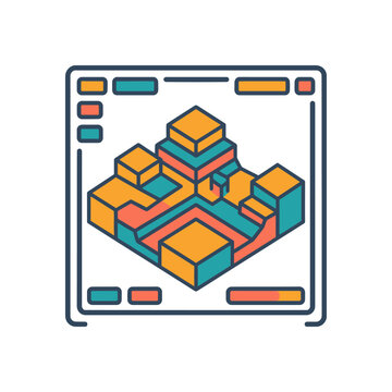 Reinforcement Environment Icon for AI Training