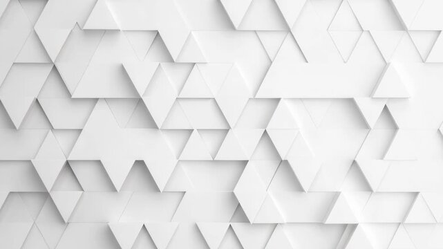 Geometric Harmony: A minimalist pattern of interlocking white triangular and diamond shapes creates a clean, modern, and abstract texture with a subtle interplay of light and shadow.