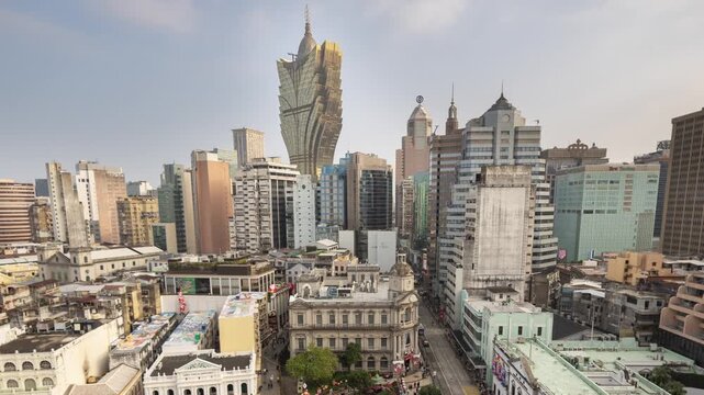 amazing macau skyline from a unique high vantage point