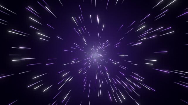Seamless loop hyperspace star warp speed tunnel