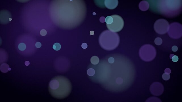 Seamless loop violet purple bokeh lights background