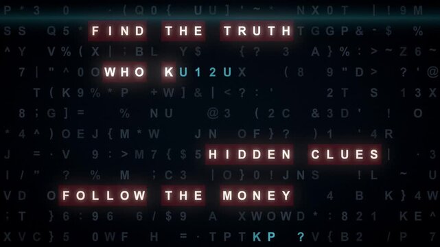 Seamless loop decoding cipher text hidden message reveal
