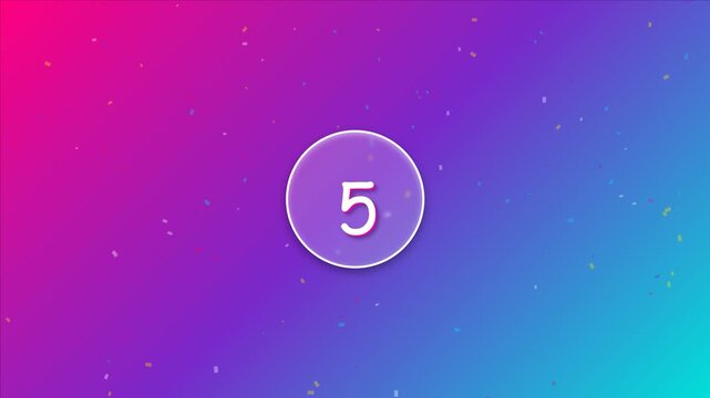 Happy New Year 2027 Countdown Animation from 10 to 0 with Colorful Cheerful Pop Style, Exploding Fireworks and Happy New Year 2027 Text, New Year Celebration, Party and Festive Motion Graphic