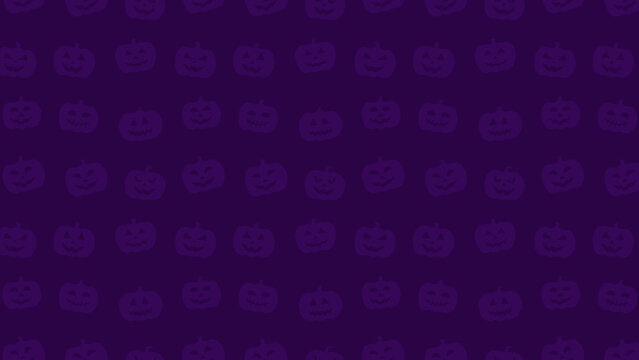 Purple Halloween pumpkin pattern seamless 
