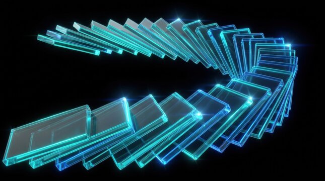 Modular abstract data platform architecture business solution concept 3d rendering background. Digital infrastructure and technology foundation.