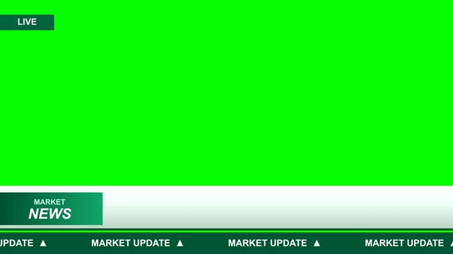 Green screen market news lower third template