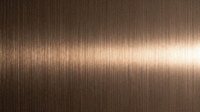 Bronze Brushed Titanium Metal Plate with Horizontal Light Band for Premium Appliance Web Background