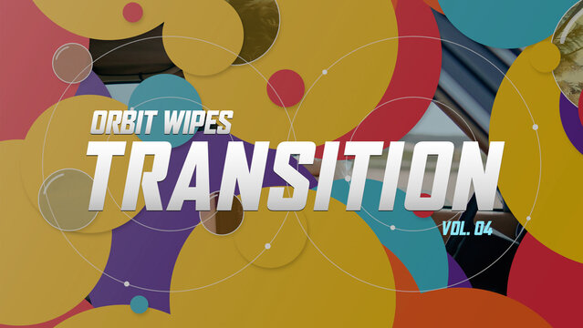 Orbit Wipes Transitions / Bright Multicolor Circle Wipes with Orbit Lines for Event Promos and Music Videos / Horizontal / Part 04
