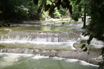 Rocky river cascade in Guatemala Taken during a visit to Siete Altares, Livingston, Izabal © nobito_gt