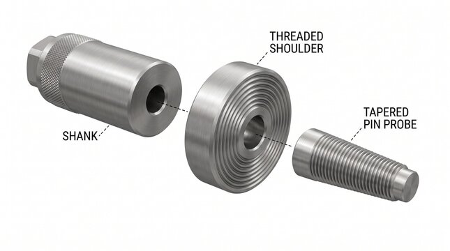 Shoulder and Pin Design - 3D illustration of Detailed comparison of different friction stir
welding shoulder and pin designs
