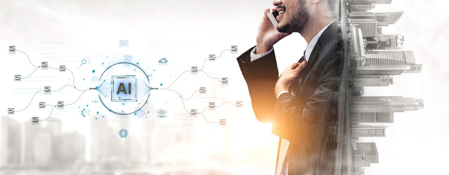 An AI-powered system for automating data workflows. The central intelligence processes and distributes information, managing complex data pipelines as shown by the surrounding code. Fermion