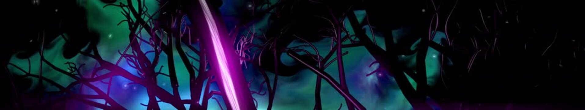 UltraWide HD Abstract Tree Rotating 06