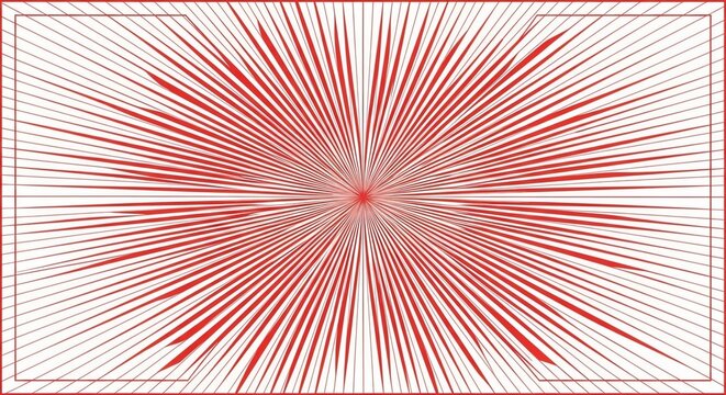 Abstract sunburst background with red and yellow radiating light lines